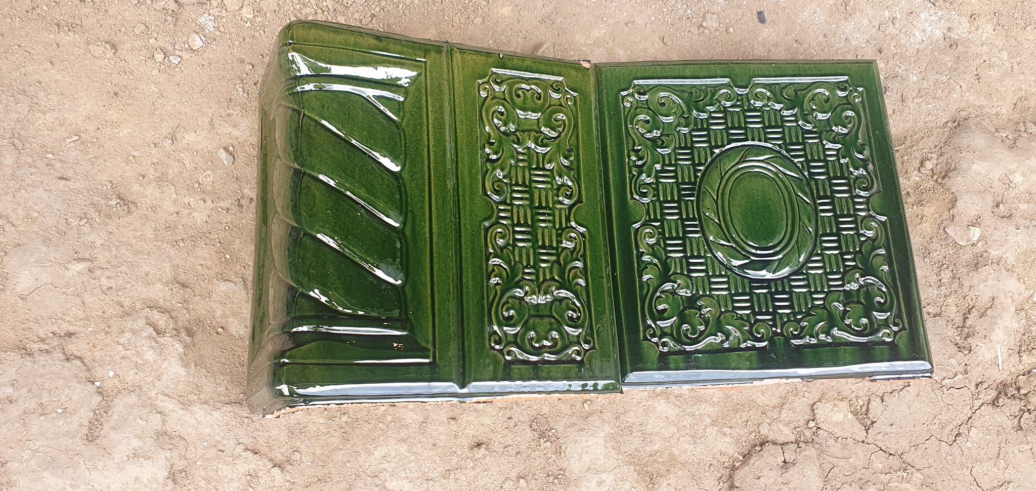 producator forma soba teracota colorat verde