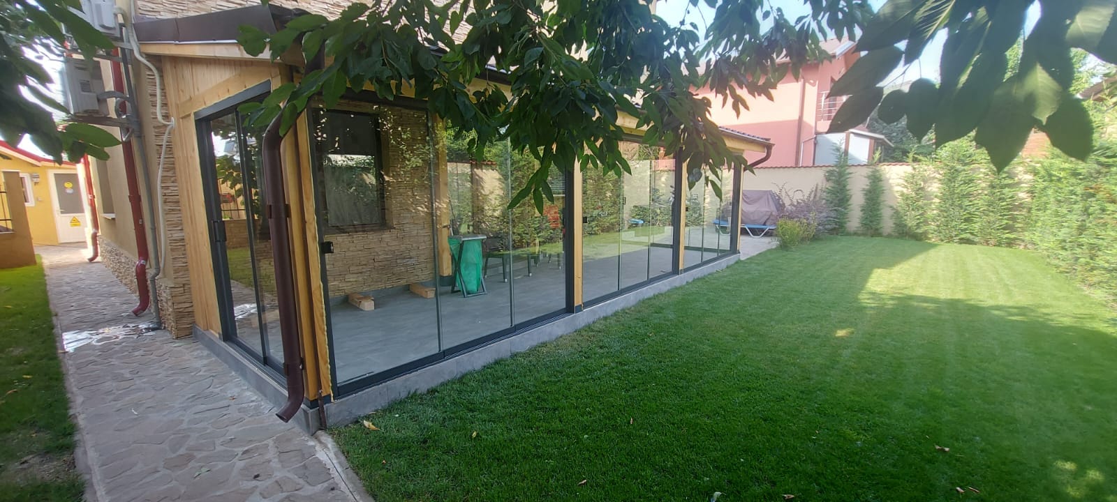montaj casa gradina terasa geam transparent ilfov popesti leordeni ilfov romania